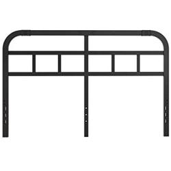 ZIYOO Metal Headboard for Full Bed with Decorative Style Design, Black