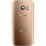CELL4LESS Compatible Back Glass Cover Back Door w/Installed Camera Lens, Custom Removal Tool & Installed Adhesive Replacement for Samsung Galaxy S7 - All Models G930 - OEM Replacement (Gold)