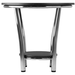 Winsome Wood Maya Occasional Table, Black/Metal