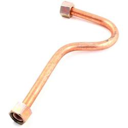 LDEXIN Aluminum Alloy Air Compressor Exhaust Tube Replacement Copper Tone,15 mm/0.6'' Hex Nut Inner Diameter