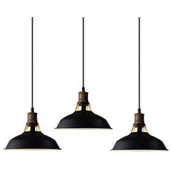 CLAXY Ecopower Industrial Metal Barn Pendant Light 3 Pack