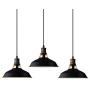 CLAXY Ecopower Industrial Metal Barn Pendant Light 3 Pack