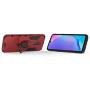 LuluMain Compatible with OnePlus 7, OnePlus 6T Case, Metal Ring Grip Kickstand Shockproof Hard Bumper (Works with Magnetic Car Mount) Dual Layer Rugged Cover for OnePlus7, OnePlus 6T (Red)