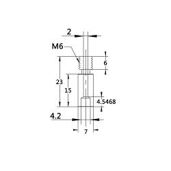 WINSINN 3D Printer All-Metal Titanium Heatbreak Throat, Compatible with Chimera Kraken Heat Break M6 1.75mm Fit Multi Nozzle Hotend Extruder (Pack of 5Pcs)