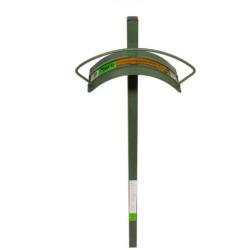 Yard Butler Hanger for Tidy No Kink Garden Storage – HC-2 Yard Butler Heavy Duty Metal Free Standing In-Ground Outdoor Hose Hang, green