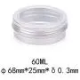 (2oz) 30 Pack Aluminum Cans Round Empty Container Cans with Clear Top for Kitchen, Office, Candles, Candies