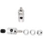 Maxmoral 5 Sets RC Fixed Wing Airplane Control Horn Kit - 5X Nylon Control Horn + 5X Clevis + 5X 1.2x180mm Push/Pull Rod + 5X 1.3mm Fast Holder + 1x M3 Wrench