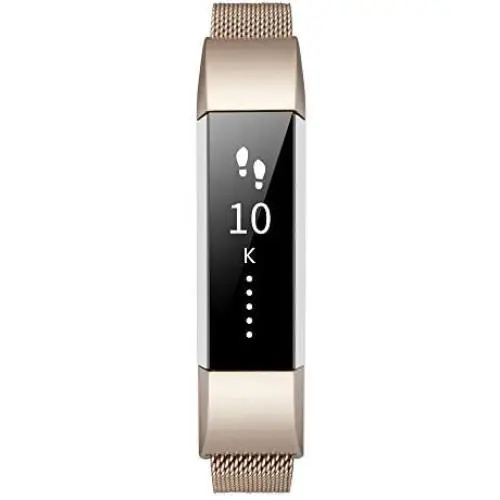 TOMALL Metal Bands Compatible for Fitbit Alta HR,Stainless Steel Metal Replacement Bands for Women Men