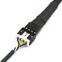 CRJ Male Mini 4-Pin GPU Fan to Female 4-Pin PWM All Black Sleeved Adapter Cable
