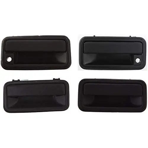 Exterior Door Handle Compatible with CHEVROLET C/K Full Size P/U 1992-2000 Front and Rear Door Handle Right Side and Left Side Set of 4 Outside Metal Textured Black Exterior Door Handle Compatible with CHEVROLET C/K Full Size P/U 1992-2000 Front and Rear Door Handle Right Side and Left Side Set of 4 Outside Metal Textured Black