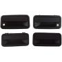 Exterior Door Handle Compatible with CHEVROLET C/K Full Size P/U 1992-2000 Front and Rear Door Handle Right Side and Left Side Set of 4 Outside Metal Textured Black