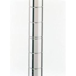 Metro 74P Metro Site Select Chrome Plated Steel Stationary Post, 1'' Diameter x 74-5/8'' Height (Pack of 4)
