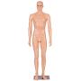 Giantex 6 FT Adjustable Male Mannequin Make-up Manikin Metal Stand Plastic Full Body Realistic