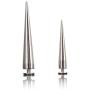 Uviviu 20 Pcs 55mm Spike and Studs, Metalic Rivet Screw on Cone for Leather Crafts Punk DIY Clothing (55MMX20Pcs, Silvery)