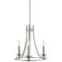 Kira Home Leia 14'' Modern 3-Light Kitchen Light Pendant Wagon Wheel Chandelier, Adjustable Height, Brushed Nickel Finish Kira Home Leia 14'' Modern 3-Light Kitchen Light Pendant Wagon Wheel Chandelier, Adjustable Height, Brushed Nickel Finish