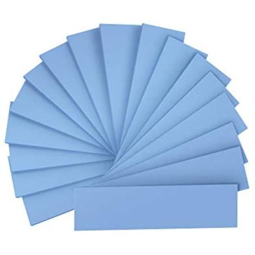 A ADWITS [ 16-Pack ] 1.5mm Thermal Conductive Silicone Pads, Soft Safe Simple to Apply for SSD CPU GPU LED IC Chipset Cooling -Blue