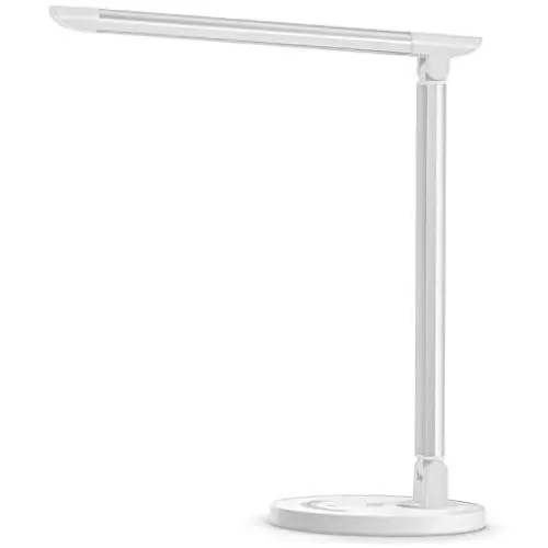 TaoTronics LED Desk Lamp, Eye-caring Table Lamps, Dimmable Office Lamp with USB Charging Port, 5 Lighting Modes with 7 Brightness Levels, Touch Control, White, 12W, Philips EnabLED Licensing Program TaoTronics LED Desk Lamp, Eye-caring Table Lamps, Dimmable Office Lamp with USB Charging Port, 5 Lighting Modes with 7 Brightness Levels, Touch Control, White, 12W, Philips EnabLED Licensing Program