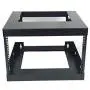 Raising Electronics 6U Wall Mount Open Frame 19 Inch Server Equipment Rack Threaded 18 Inch depth Black (6U) Raising Electronics 6U Wall Mount Open Frame 19 Inch Server Equipment Rack Threaded 18 Inch depth Black (6U)