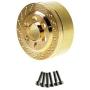 Ky-RC 1/10 1/8 RC Car Climber Hub Brass Counterweight,Suitable for 1.9 Metal Hub 2.2 Metal Hub Scx10 Trx4 Axial SCX10 II 90046 90047(2pcs) (88g(1pcs))