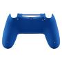 eXtremeRate Soft Touch Blue Back Housing Case Cover Bottom Shell, Game Improvement Replacement Parts for Playstation 4 PS4 Slim Pro Controller JDM-040, JDM-050 and JDM-055