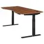 ApexDesk Elite Series 60'' W Electric Height Adjustable Standing Desk, Red Apple Top, Black Frame ApexDesk Elite Series 60'' W Electric Height Adjustable Standing Desk, Red Apple Top, Black Frame