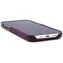 Dockem Wallet Case for iPhone 12 Pro Max: Built-in Metal Plate for Magnetic Mounting & 2 Credit Card Holders: 6.7'' Luxe M2, Canvas Style Synthetic Leather (Maroon and Grey)