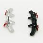 Upgrade Metal Front Bumper Guard Spare Parts for WPL 1/16 C14 C24 RC Truck Car, Naughty Dragon Half Card with Hooked Metal Front Bumper