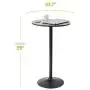 Pearington Lucia Round Bar and Pub Table with Faux Marble Top, 1 Pack, Pearington Lucia Round Bar and Pub Table with Faux Marble Top, 1 Pack,