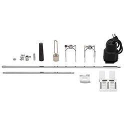 GrillSpot Heavy Duty Rotisserie Kit for Gas Grills | Universal Fit | Premium Stainless Steel Forks and Adjustable Spit Rod