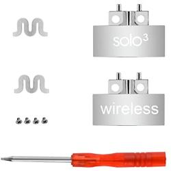 Solo 3 Replacement Parts Hinge Wireless Accessories Repair Kit Compatible with Beats by Dre A1796 Solo 3.0 Wireless Headphones (Sliver)