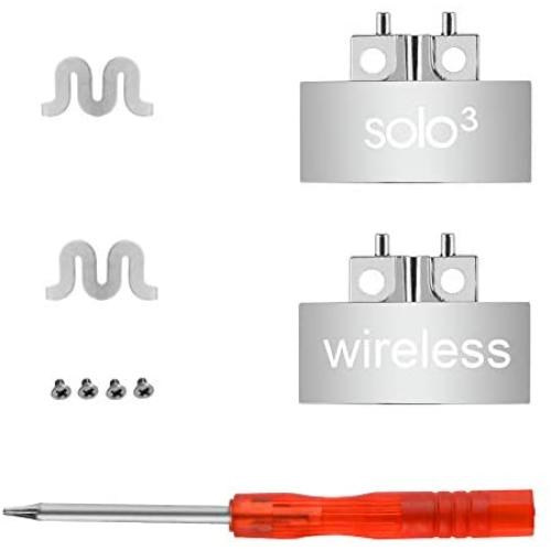 Solo 3 Replacement Parts Hinge Wireless Accessories Repair Kit Compatible with Beats by Dre A1796 Solo 3.0 Wireless Headphones (Sliver)