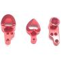 Gravo Metal Steering Swing Arm Base C Rear Hub Seat Assembly Upgrade Parts for Wltoys 144001 1/14 RC Car,Red