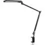 BYB E476 Metal Architect LED Desk Lamp, Swing Arm Task Lamp with Clamp, Eye-Care Drafting Table Lamp, Dimmable Office Light, 4 Color Modes, 6 Brightness Levels, Touch Control, Memory Function, Black