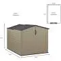 Rubbermaid Slide-Lid Resin Weather Resisrant Outdoor Garden Storage Shed, Roughneck Rubbermaid Slide-Lid Resin Weather Resisrant Outdoor Garden Storage Shed, Roughneck