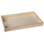 Hammont Wooden Nested Serving Trays - Five Piece Set of Rectangular Shape Wood Trays for Crafts with Cut Out Handles | Kitchen Nesting Trays for Serving Pastries, Snacks, Mini Bars, Chocolate