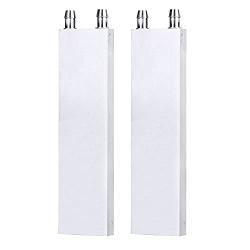 Clyxgs Aluminum Water Cooling Block,Liquid Cold Water Plate Heat Sink Water-Cooled Exchanger Head semiconductor Refrigeration Sheet CPU Graphics Radiator Heatsink Endothermic Head(40 x 160 x 12mm)2pcs
