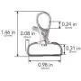 XINFANGXIU 60Pcs Buckles Metal Snap Hook Lobster Claw Clasp for Handmade Crafts DIY Accessories Lobster Clasps Swivel Trigger Clips snap Hooks 25mm XINFANGXIU 60Pcs Buckles Metal Snap Hook Lobster Claw Clasp for Handmade Crafts DIY Accessories Lobster Clasps Swivel Trigger Clips snap Hooks 25mm