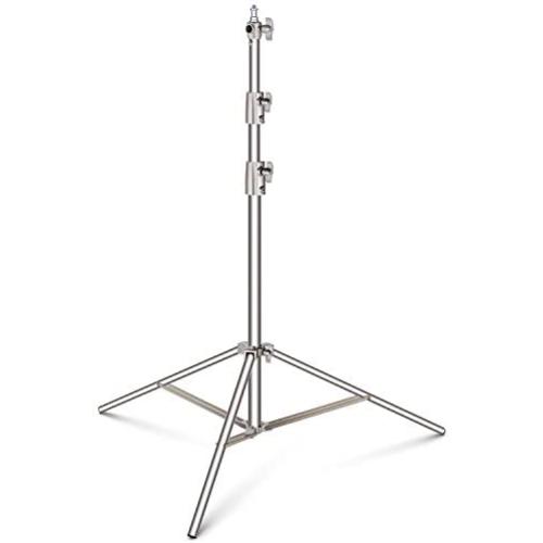 Neewer Stainless Steel Light Stand 102 inches/260 centimeters Heavy Duty with 1/4-inch to 3/8-inch Universal Adapter for Studio Softbox, Monolight and Other Photographic Equipment