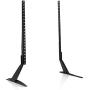 Mount-It! Universal TV Stand Base Replacement, Table top Pedestal Mount Fits 32 37 40 42 47 50 55 60 inch LCD LED Plasma TVs, 110 Lb Capacity