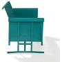 Crosley Bates Sofa Glider Turquoise Gloss