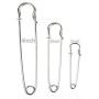 6 PCS 4 Inch Large Electroplating Alloy Bright Metal Safety Pins Scarves Buckle Shawl Clip Jewelry Brooch DIY Accessories for Clothing Locking Ornament Color Random