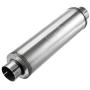 Upower 4'' Inlet Diesel Exhaust Muffler 7'' x 24'' Body 30'' Whole Length XS2772 - Straight Through Stainless Steel Welded On Resonator Muffler