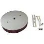 Industrial Rewind Ceiling Canopy Kit, Deep Single Hole Canopy (with mounting Holes) for Pendant Lighting (Chrome)