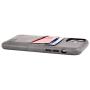 Dockem iPhone 11 Pro Wallet Case: Built-in Metal Plate for Magnetic Mounting & 2 Credit Card Holder Slots (5.8'' Exec M2, Synthetic Leather, Grey)