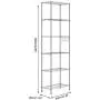 Himimi 6-Tier Wire Shelving Unit, Free Standing Shelf, Metal Storage Shelves, Heavy Duty Organizer Rack for Garage, Kitchen, Living Room, Bathroom, 21.26L x 11.42W x 62.99H, Silver Himimi 6-Tier Wire Shelving Unit, Free Standing Shelf, Metal Storage Shelves, Heavy Duty Organizer Rack for Garage, Kitchen, Living Room, Bathroom, 21.26L x 11.42W x 62.99H, Silver