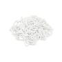 Houseables Plastic Chain, Safety Barrier, 124 Foot, 2'' Links, Light Weight, UV Protected, Accessory for Crowd Control, Queue Line, Decoration, Chains Link Fence (White)