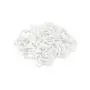 Houseables Plastic Chain, Safety Barrier, 124 Foot, 2'' Links, Light Weight, UV Protected, Accessory for Crowd Control, Queue Line, Decoration, Chains Link Fence (White)