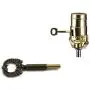 DZS Elec 2pcs Bronze Lamp Socket Metal Key Switch Handle Turn Knobs Brass Finish DZS Elec 2pcs Bronze Lamp Socket Metal Key Switch Handle Turn Knobs Brass Finish