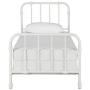 DHP Jenny Lind Metal Twin Bed Frame in White