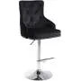 Meridian Furniture Claude Collection Modern | Contemporary Velvet Upholstered ADJUSTABLE Bar | Counter Stool with Polished Chrome Metal Base, 20.5'' W x 22'' D x 42''-50'' H, Black Meridian Furniture Claude Collection Modern | Contemporary Velvet Upholstered ADJUSTABLE Bar | Counter Stool with Polished Chrome Metal Base, 20.5'' W x 22'' D x 42''-50'' H, Black